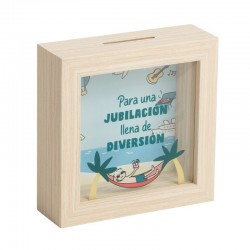 Hucha de Madera Jubilación...