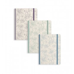 Libreta Flores x3 Goma...