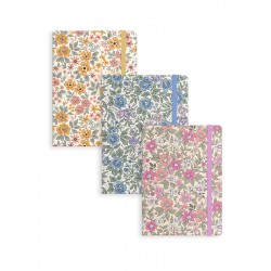 Libreta Floral con Goma x3...
