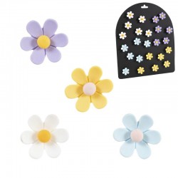 Imanes Resina Flores x4...