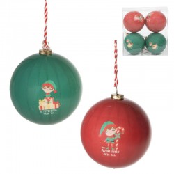 Bolas de Navidad x4 Elfos...