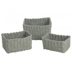 Cestas Rectangulares Gris...