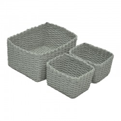Cestas Rectangulares Gris...