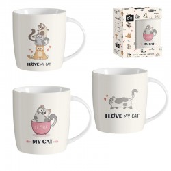 Taza Gatos x3 Modelos...