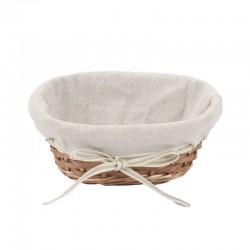 Cesta de Mimbre Ovalada con...