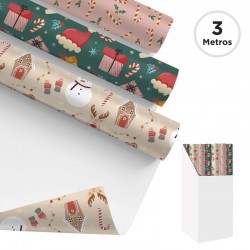Papel de Regalo Navidad x3...
