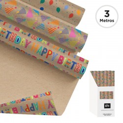 Papel de Regalo Kraft...
