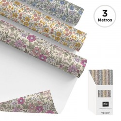 Papel de Regalo Floral x3...