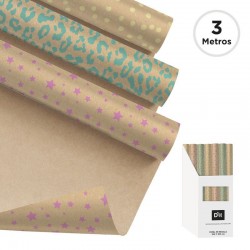 Papel de Regalo Kraft...