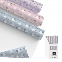Papel de Regalo Ovejitas x3...