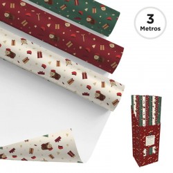 Papel de Regalo Navideño x3...