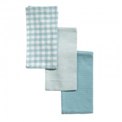 Paños de Cocina x3 Azul...