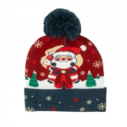 Gorro de Punto con Pompón...