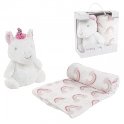 Peluche Unicornio con Manta...
