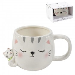 Taza Gato 400ml Cerámica...