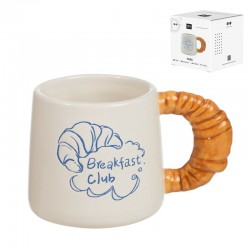 Taza Cerámica Asa Croissant...