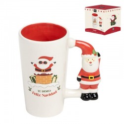 Taza Papá Noel 470 ml Asa...
