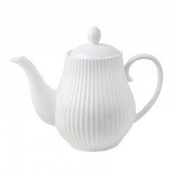 Tetera de Porcelana Blanca...