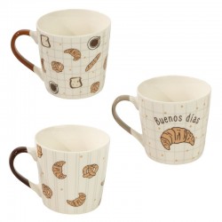 Taza Desayuno Cerámica x3...