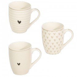 Taza Cerámica Corazón x3...