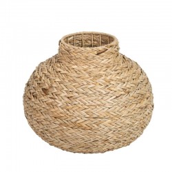 Jarrón Fibra Natural Tejido...