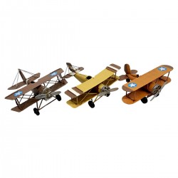 Avión Biplano Decorativo x3...