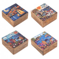 Cajas de Madera x4 Modelos...