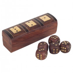Dados de Madera con Caja...