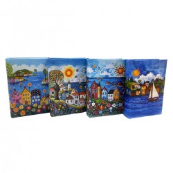 Caja Libro Casitas x4...