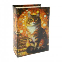 Caja Libro Gato MDF Forrado...