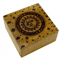 Caja de Madera Sol y Luna...