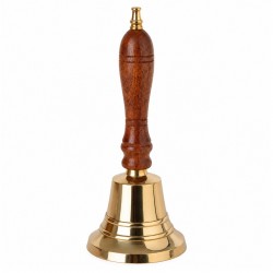 Campana de Mano de Madera y...