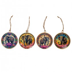 Colgante Elefante x4...