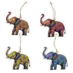 Colgante Elefante x4...