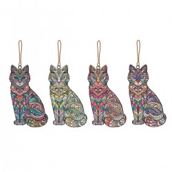 Colgante Gato x4 Modelos...