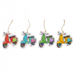 Colgante Moto Scooter x4...