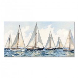 Lienzo Cuadro Barcos...