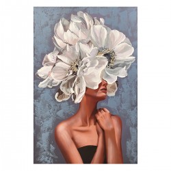 Cuadro Mujer con Flores...