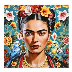 Cuadro Mujer con Flores...