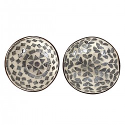 Cuenco Decorativo x2 Madera...