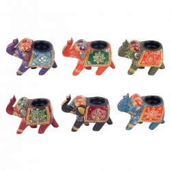 Elefante Portavelas x6...