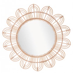Espejo de Pared Flor Rattan...