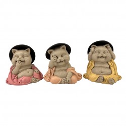 Gato Buda Decorativo x3...