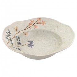 Plato de Gres Flores 26x26...