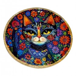 Plato Decorativo Gato de...