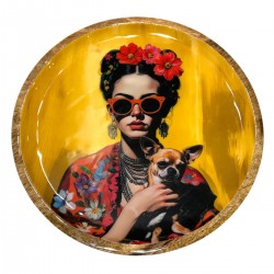 Plato Decorativo Mujer con...