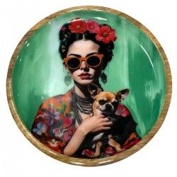 Plato Decorativo Mujer con...