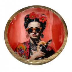 Plato Decorativo Mujer con...