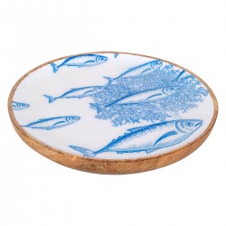 Plato Peces Gra Madera de...