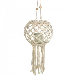 Portavelas Colgante Macrame...